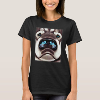 T-shirt Conception drôle de Husky empreinte d'art chien vi