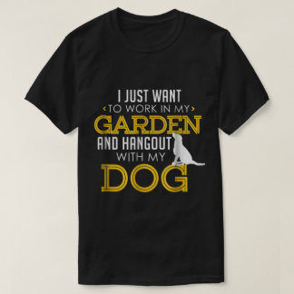 T-shirt Conception drôle de jardin et d'amour de chien