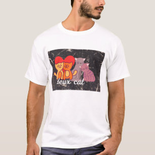 T-shirt Conception drôle de langage de chat anglais frança