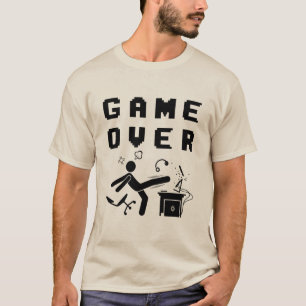 T-shirt Conception drôle de l'humeur de jeu de Game Over G