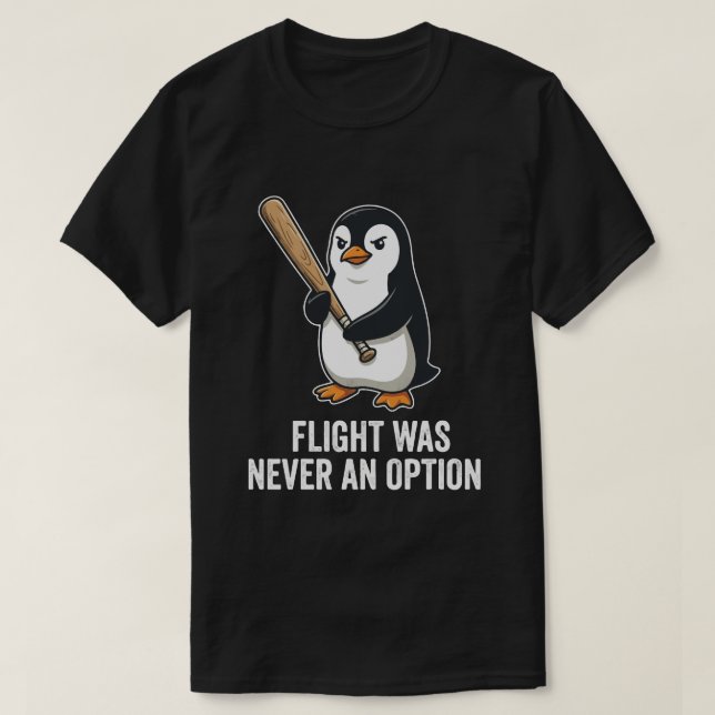 T-shirt Conception drôle de manchot oiseau incapable de vo (Design devant)