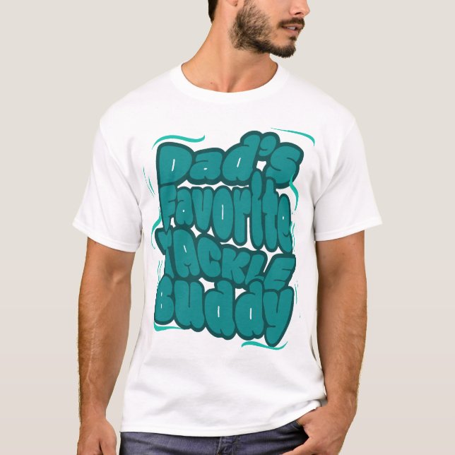 T-shirt Conception drôle de pêche préférée de papa (Devant)