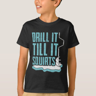 T-shirt Conception drôle de pêche sur glace pour hommes fe