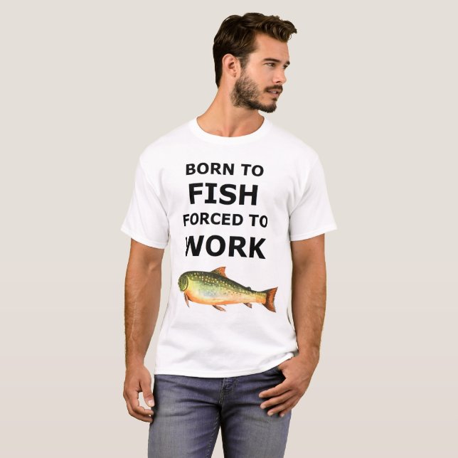 T-shirt Conception drôle de pêcheur (Devant entier)
