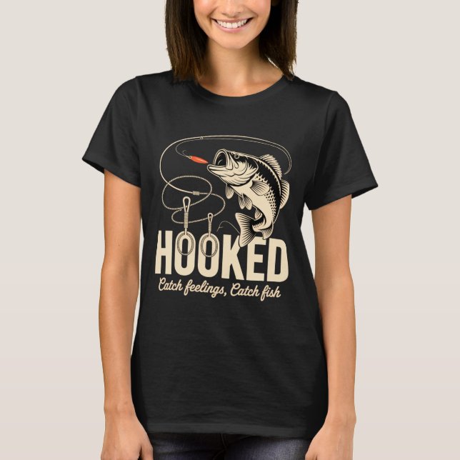 T-shirt Conception drôle de pêcheur de bass avec un thème  (Devant)