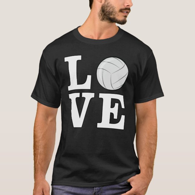 T-shirt Conception drôle de volleyball (Devant)