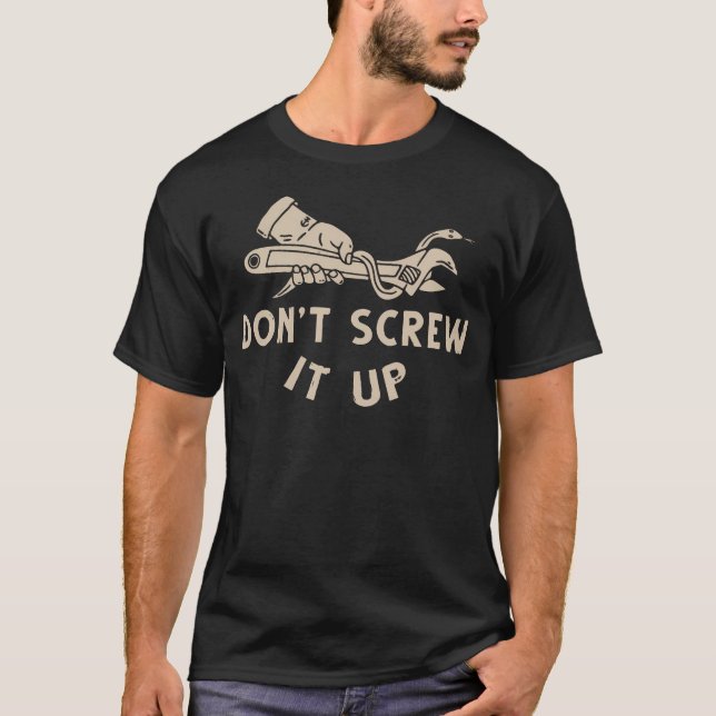 T-shirt Conception Drôle Ne Gâche Pas (Devant)