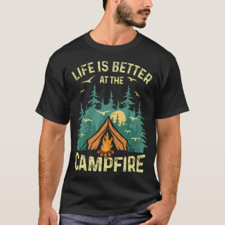 T-shirt Conception drôle pour amateurs de camping pour hom