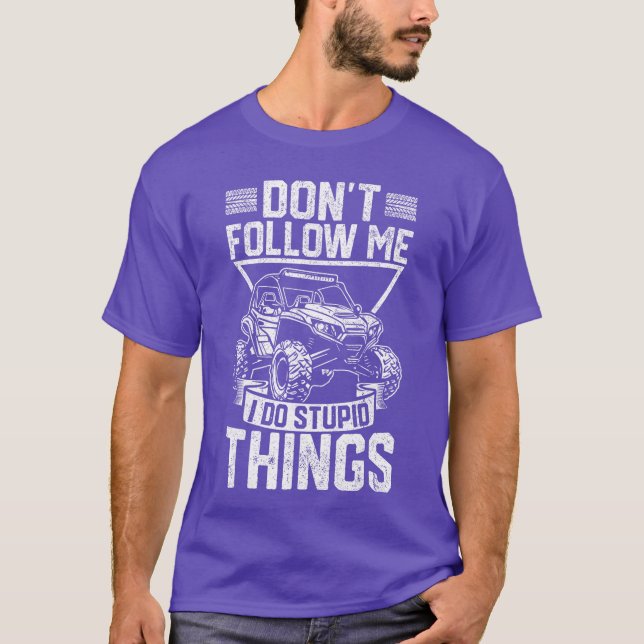 T-shirt Conception drôle SS pour hommes femmes SS UTV côte (Devant)