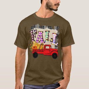 T-shirt Conception du camion automnal