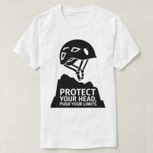 T-shirt Conception du casque de protection contre les alpi