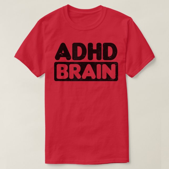 T-shirt Conception du cerveau ADHD (Design devant)