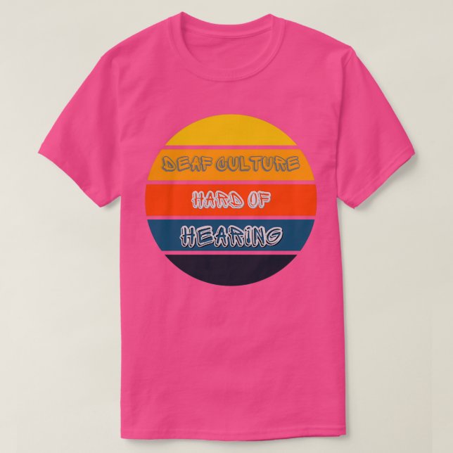 T-shirt Conception du coucher de soleil Cool déficient aud (Design devant)