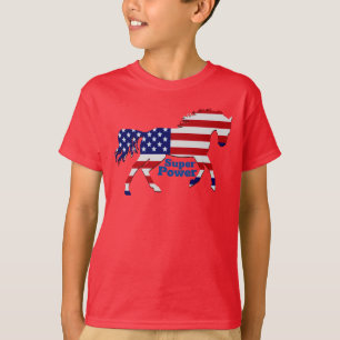 T-shirt Conception du drapeau américain