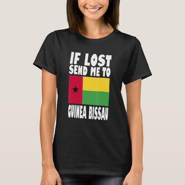 T-shirt Conception du drapeau de la Guinée-Bissau  Si perd (Devant)