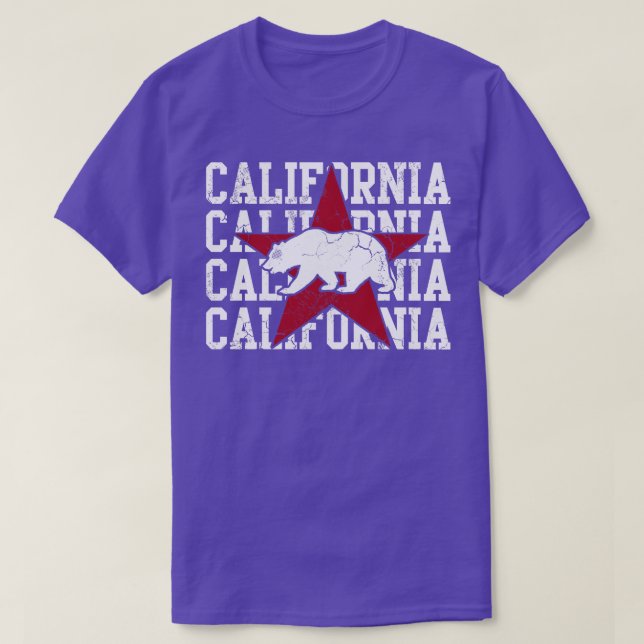 T-shirt Conception du drapeau de la République de Californ (Design devant)