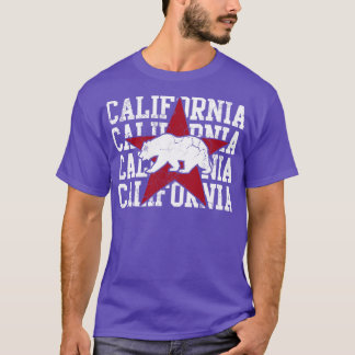 T-shirt Conception du drapeau de la République de Californ