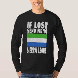 T-shirt Conception du drapeau de la Sierra Leone  En cas d