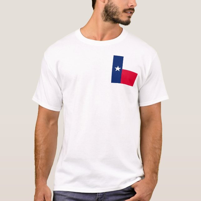 T-shirt Conception du drapeau de l'État du Texas (Devant)