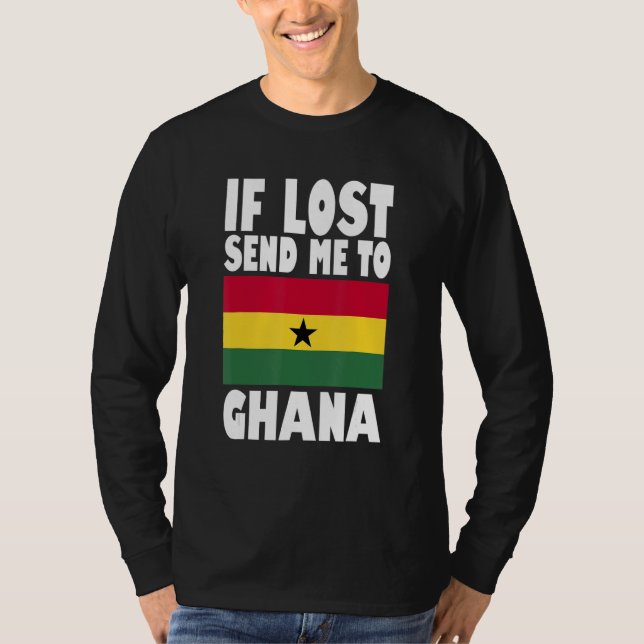 T-shirt Conception du drapeau ghanéen  En cas de perte, en (Devant)