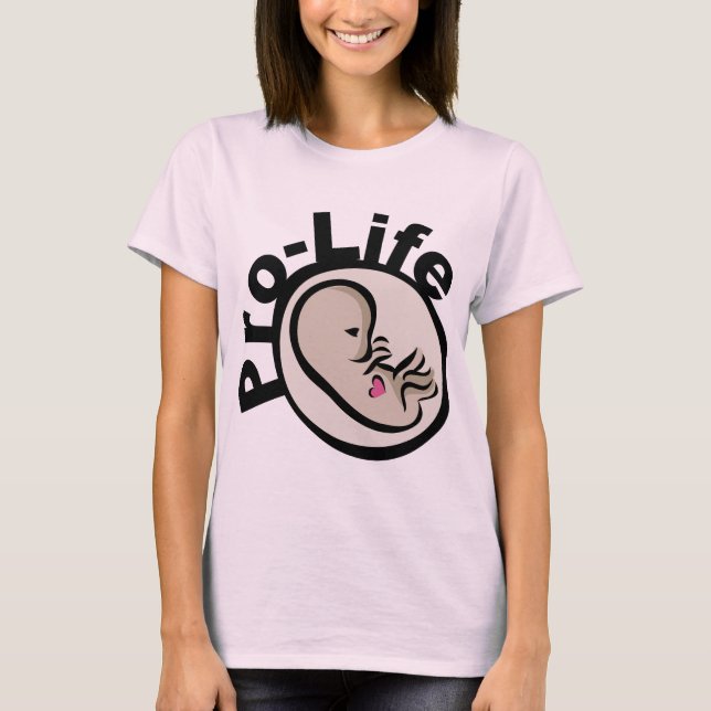 T-shirt Conception du foetus pro-vie (Devant)