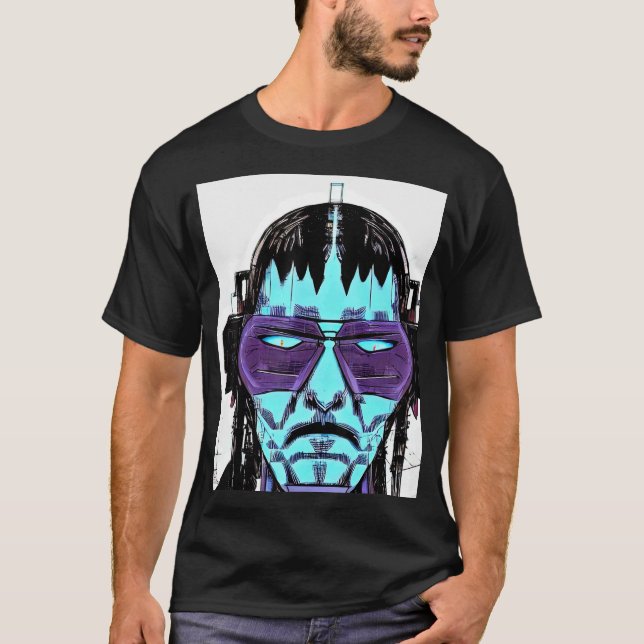 T-shirt Conception du Geek informatique Cyberpunk Hacker_3 (Devant)