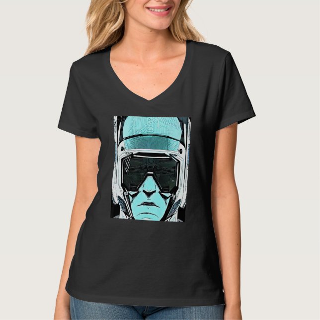 T-shirt Conception du Geek informatique Cyberpunk Hacker P (Devant)