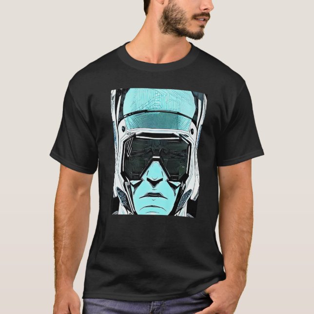 T-shirt Conception du Geek informatique Cyberpunk Hacker P (Devant)