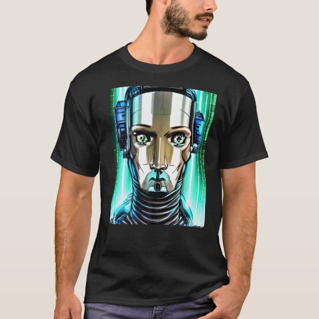 T-shirt Conception du Geek informatique Cyberpunk Hacker P (Devant)