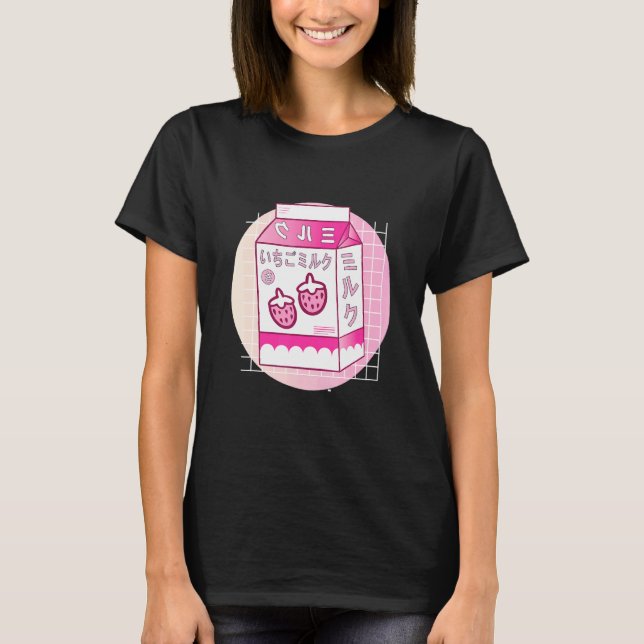 T-shirt Conception du lait fraise (Devant)