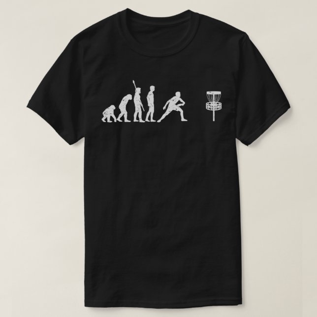 T-shirt Conception du lecteur de golf sur disque - Évoluti (Design devant)