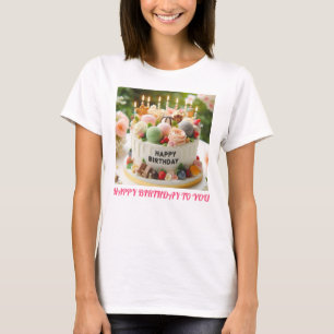 T-shirt Conception du logo de gâteau pour une fête spécial