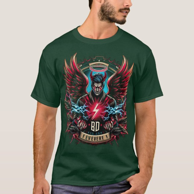 T-shirt Conception du logo Devil Angel Esports (Devant)