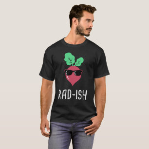 T-shirt Conception du marché de l'agriculteur de radis du