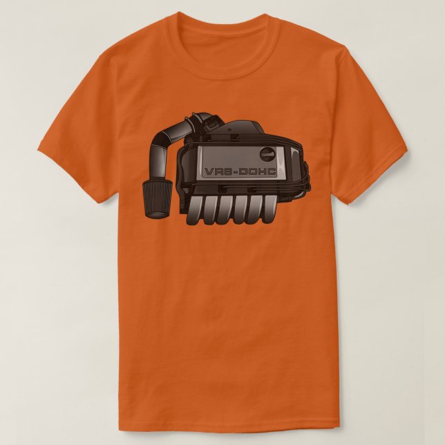 T-shirt Conception du moteur VR6 V2 (Design devant)