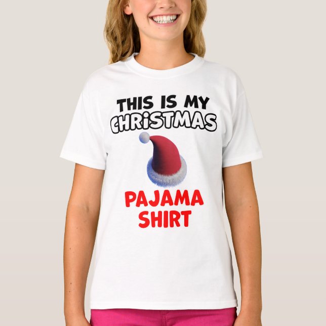 T-shirt Conception du pyjama de Noël (Devant)