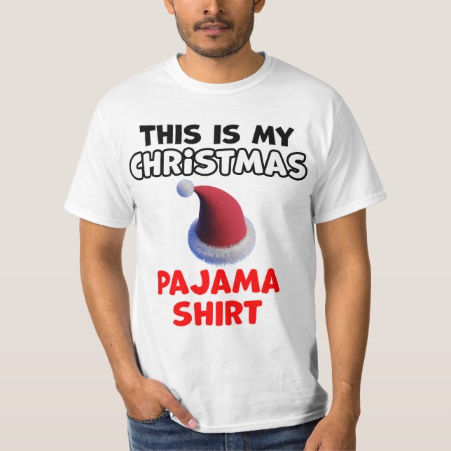T-shirt Conception du pyjama de Noël (Devant)