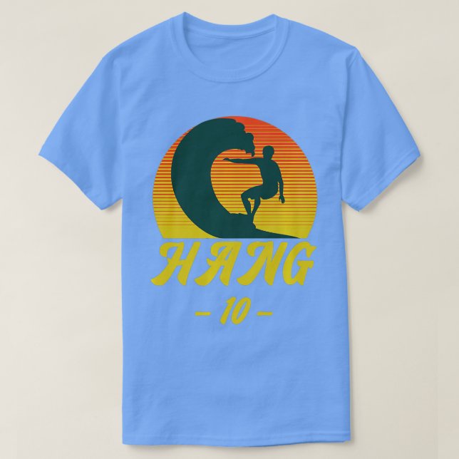T-shirt Conception du Surf surfer Hang 10 (Design devant)