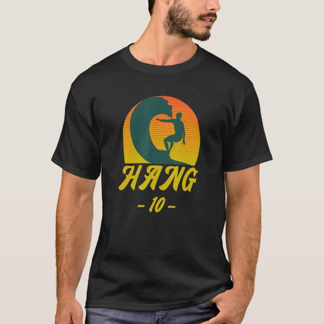 T-shirt Conception du Surf surfer Hang 10 (Devant)