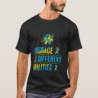 T-shirt Conception du syndrome de Down pour les adultes Sy