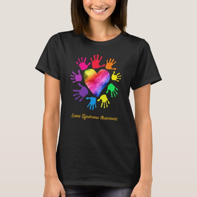 T-shirt Conception du syndrome Evans Mains Syndrome Evans (Devant)