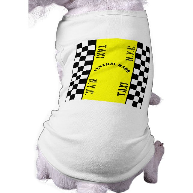 T-shirt Conception du taxi de cabine Checker (Dos)