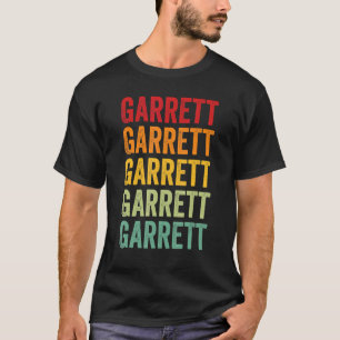 T-shirt Conception du texte arc-en-ciel du comté de Garret
