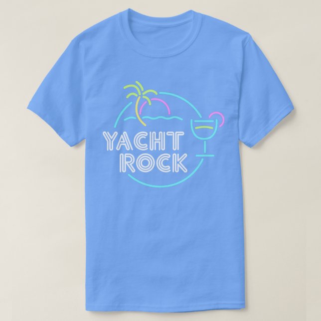 T-shirt Conception du Yacht Rock de l'heure du cocktail (Design devant)