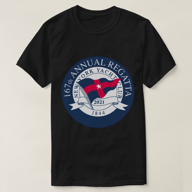 T-shirt Conception d'un club de yacht de New York (Design devant)