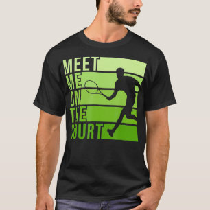 T-shirt Conception d'un court de tennis pour un joueur de