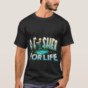 T-shirt Conception d'un pêcheur pour la vie - Idée de cade