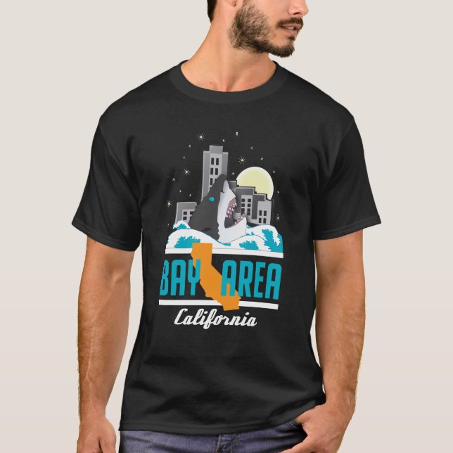 T-shirt Conception d'une chemise de Shark City en Californ (Devant)