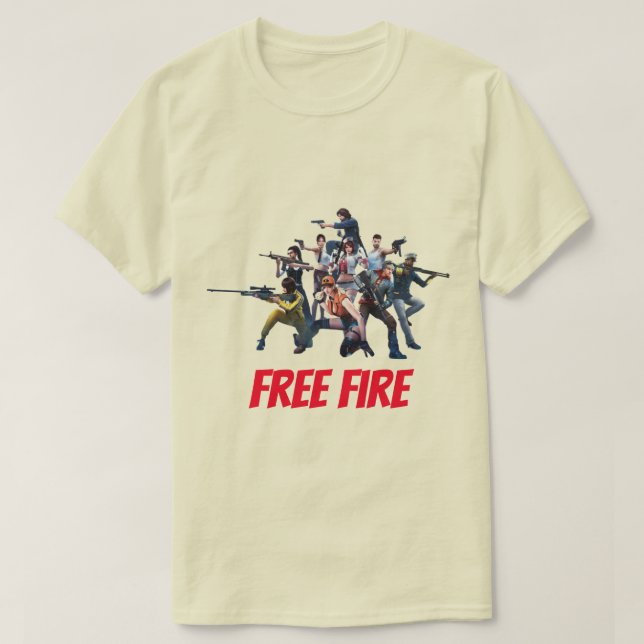 T-shirt Conception d'une chemise en feu libre (Design devant)