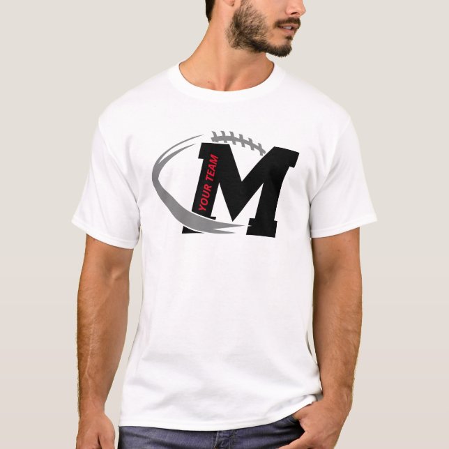 T-shirt Conception d'une équipe de football personnalisée  (Devant)